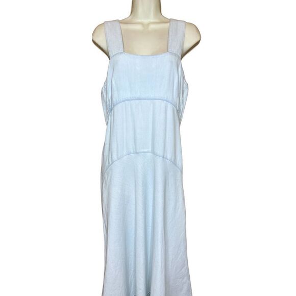 Proenza Schouler White Label Chambray High-Low Midi Dress NWT Size 6 - Picture 6 of 10